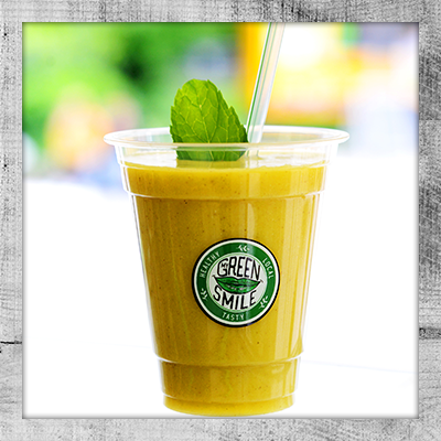 My Green Smile Foodtruck Smoothie Gelb